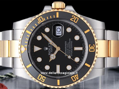 rolex submariner acciaio oro quadrante nero prezzo|rolex sottomarino prezzo.